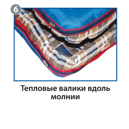 Спальник BTrace Broad 0C/-15C (Зеленый/Клетчатый, 195*35*100 см, LZ)
